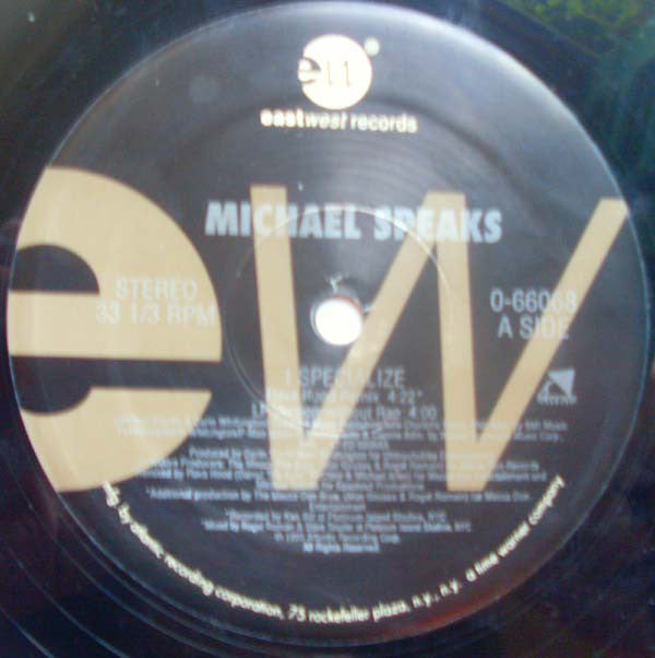Michael Speaks : I Specialize (12")