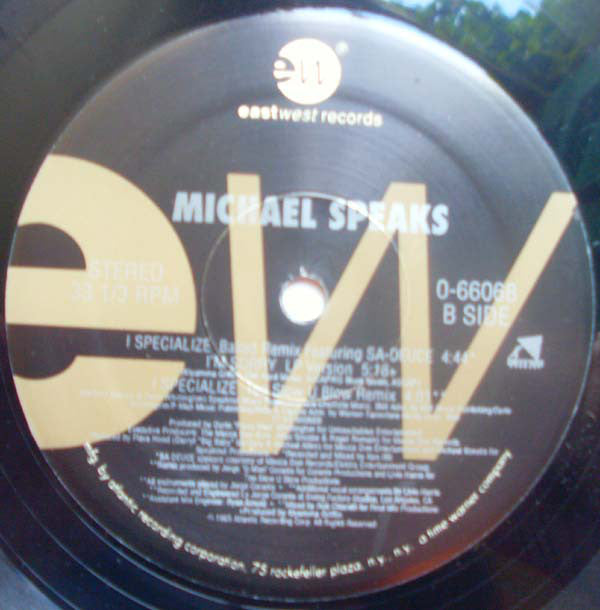 Michael Speaks : I Specialize (12")
