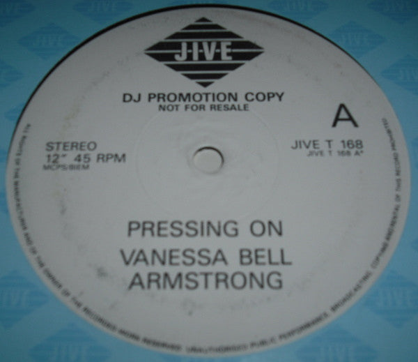 Vanessa Bell Armstrong : Pressing On (12", Promo)