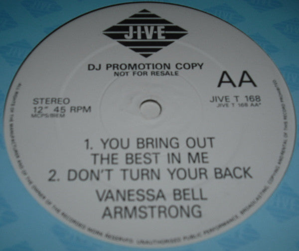 Vanessa Bell Armstrong : Pressing On (12", Promo)