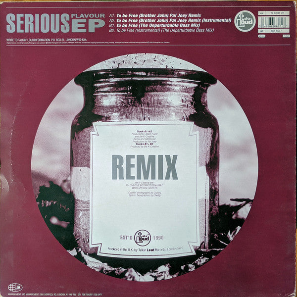 The K-Creative : Serious Flavour EP Remix (Pal Joey + The K-Creative Remixes) (12", EP)