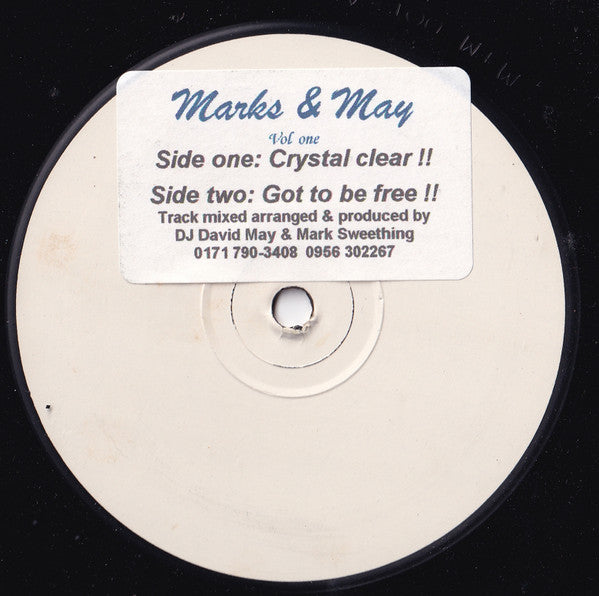 Marks & May : Crystal Clear  (12", W/Lbl, Sti)