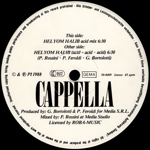 Cappella : Helyom Halib (12", Com)