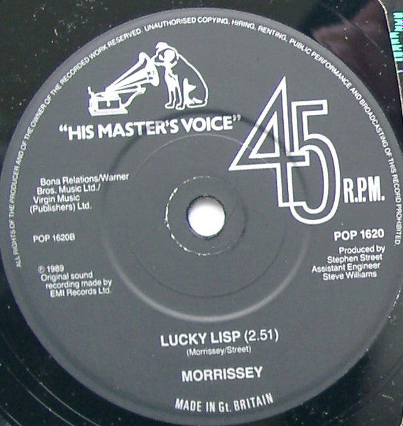 Morrissey : The Last Of The Famous International Playboys (7", Single)