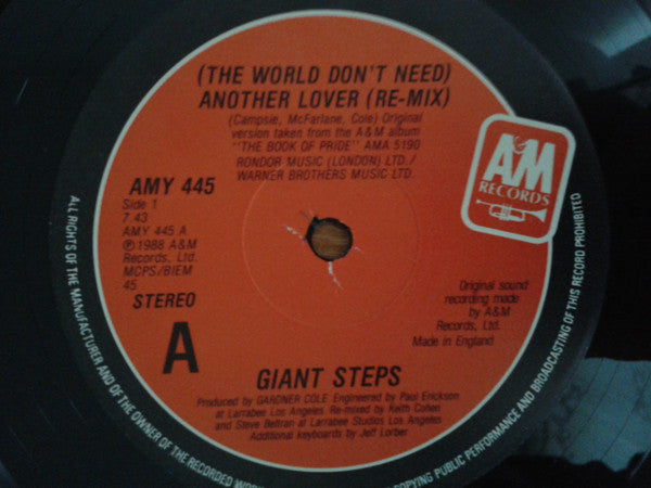 Giant Steps (2) : (The World Don't Need) Another Lover (12")