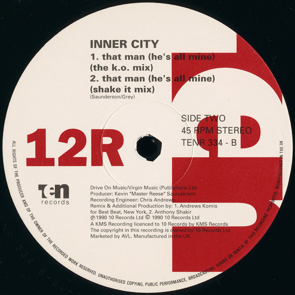 Inner City : That Man (He's All Mine) (Remix) (12")