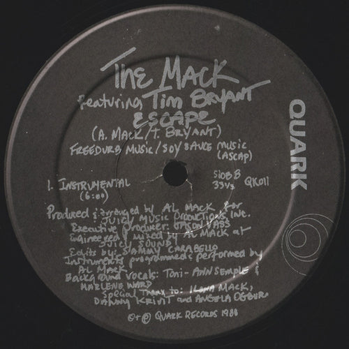 Al Mack Featuring Tim Bryant : Escape (12")