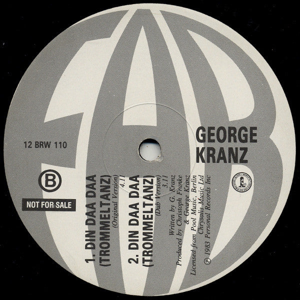 George Kranz : Din Daa Daa (12", Promo, RE)