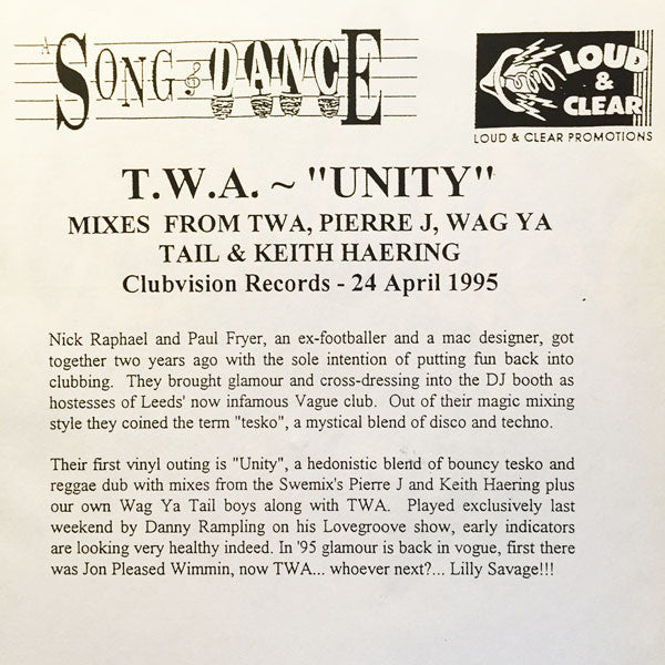 TWA : Unity (12")