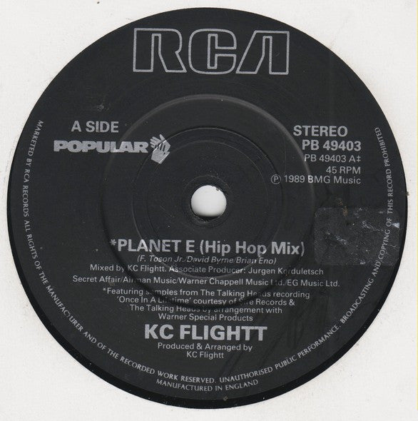 KC Flightt : Planet E (7", Single)