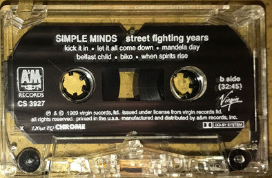 Simple Minds : Street Fighting Years (Cass, Album, X, )