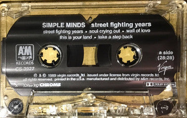 Simple Minds : Street Fighting Years (Cass, Album, X, )