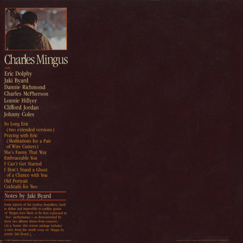 Charles Mingus With Eric Dolphy And Jaki Byard : Portrait (2xLP, Comp, RM, Gat)