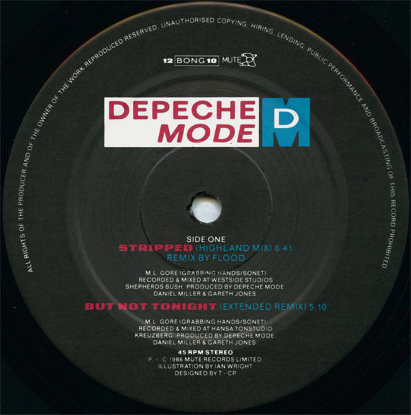 Depeche Mode : Stripped (Highland Mix) (12", Single, Emb)