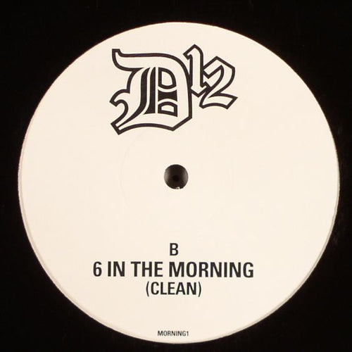 D12 : 6 In The Morning (12", Promo)