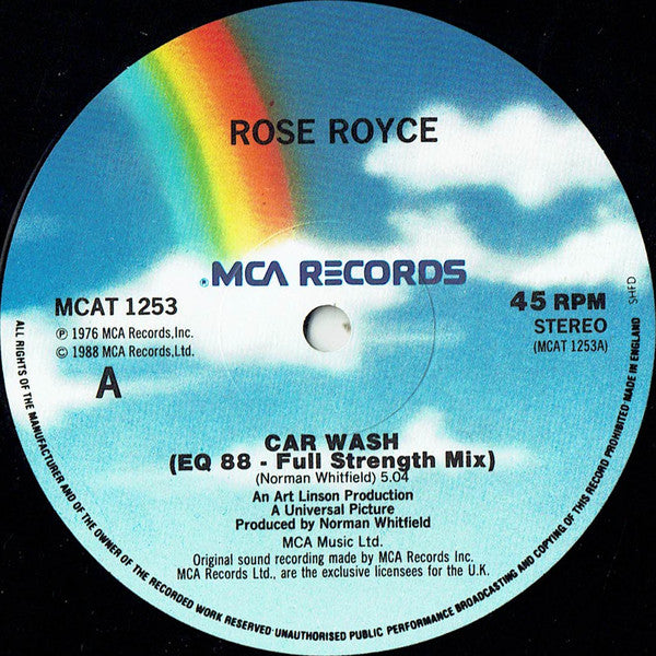 Rose Royce : Car Wash (EQ 88 Full Strength Mix) (12", Dam)