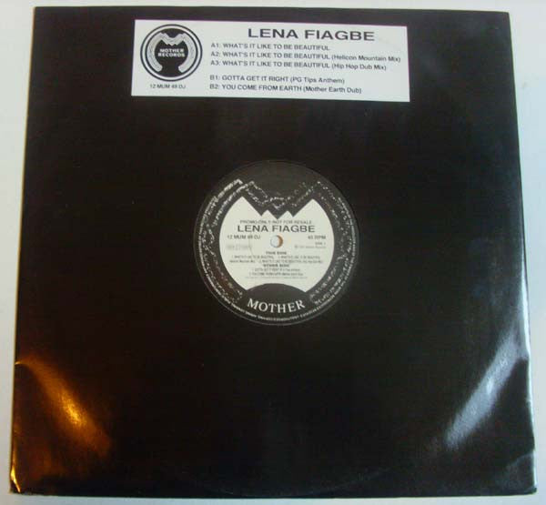 Lena Fiagbe : What's It Like To Be Beautiful (12", Promo)