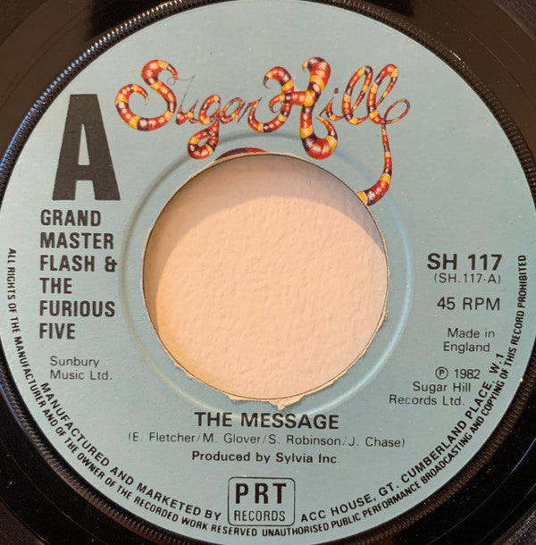 Grandmaster Flash & The Furious Five : The Message (7", Single, Lar)