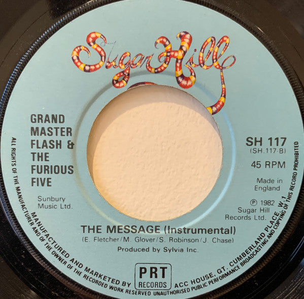 Grandmaster Flash & The Furious Five : The Message (7", Single, Lar)