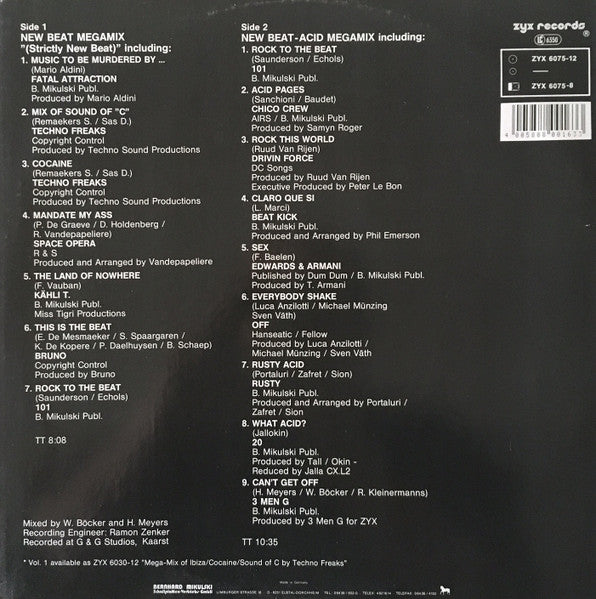 Various : New Beat Megamix Vol. 2 (12", Mixed)