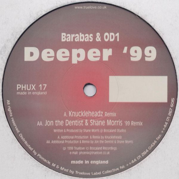 Barabas & OD1 : Deeper '99 (12")
