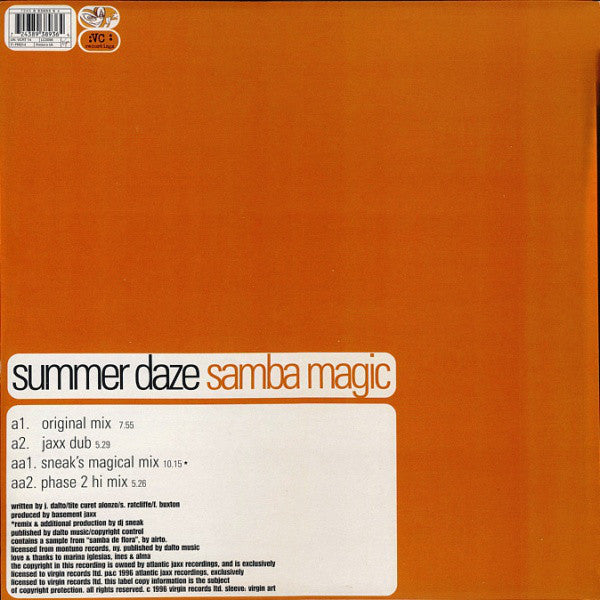 Summer Daze : Samba Magic (12")