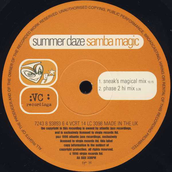 Summer Daze : Samba Magic (12")