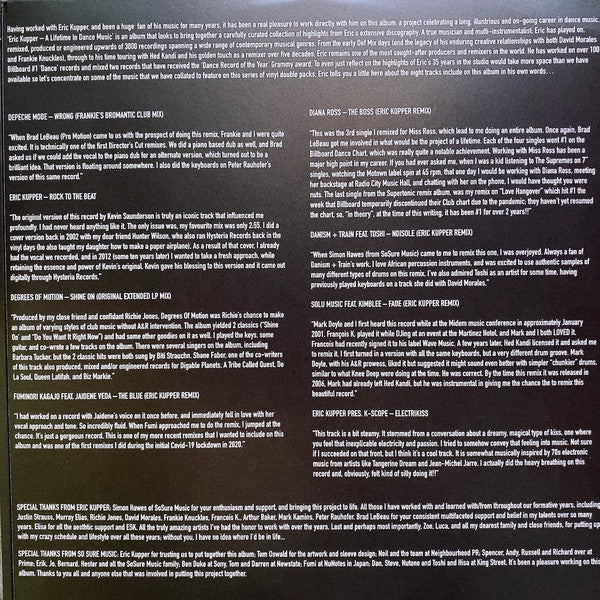 Eric Kupper : A Lifetime In Dance Music (2x12", Comp)
