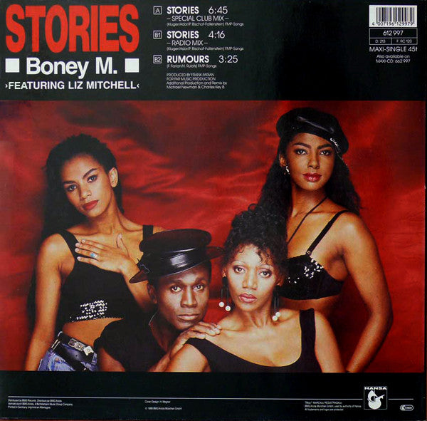 Boney M. : Stories (12", Maxi, Promo)
