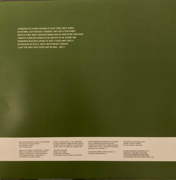 Echo & The Bunnymen Evergreen サイン入り Echo & the Bunnymen: Evergreen (25th Anniversary reissue