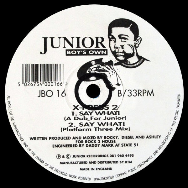 X-Press 2 : Say What! (12", Single)