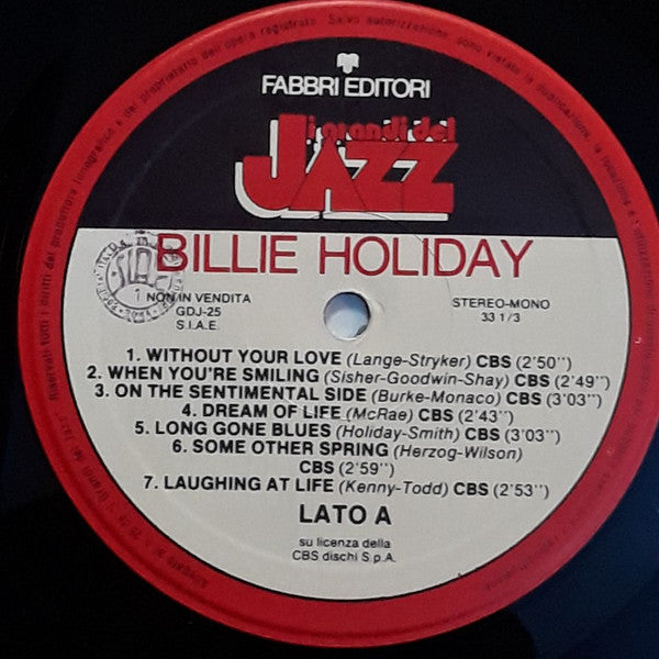 Billie Holiday : Billie Holiday (LP, Comp)