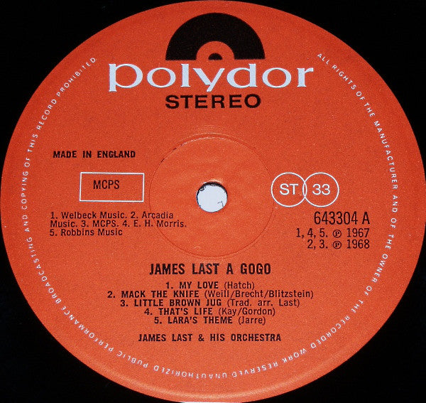 James Last : James Last A Gogo (LP, Album, Comp)