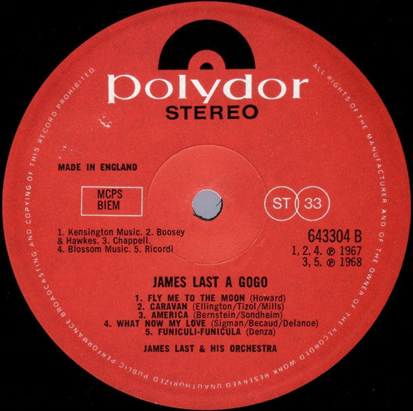 James Last : James Last A Gogo (LP, Album, Comp)