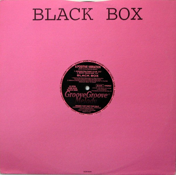 Black Box : A Positive Vibration (Part II) (12", Promo)