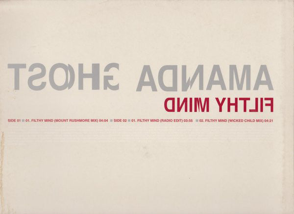 Amanda Ghost : Filthy Mind (12", Promo)