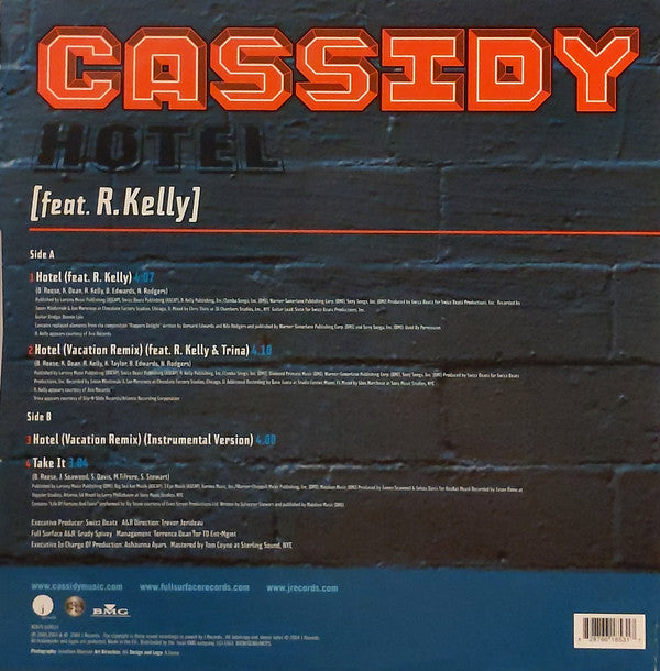 Cassidy (3) : Hotel (12")