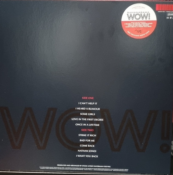 Bananarama : Wow! (LP, Album, Ltd, RE, Whi)
