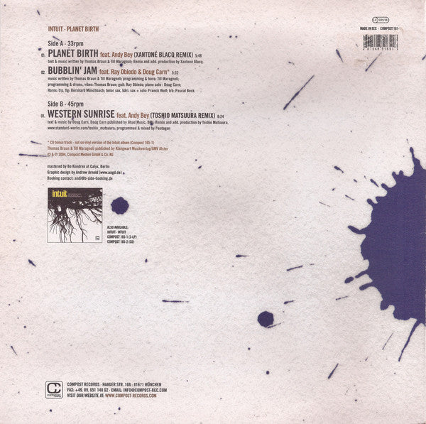 Intuit : Planet Birth (12", Maxi)