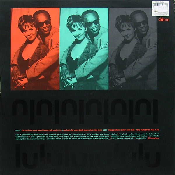 Lulu & Bobby Womack : I'm Back For More (12")