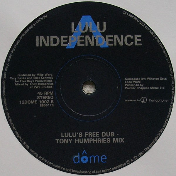 Lulu & Bobby Womack : I'm Back For More (12")