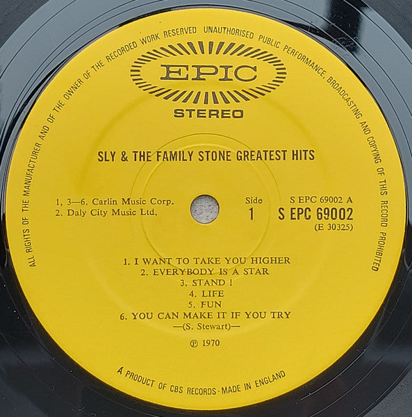 Sly & The Family Stone : Greatest Hits (LP, Comp, Gat)