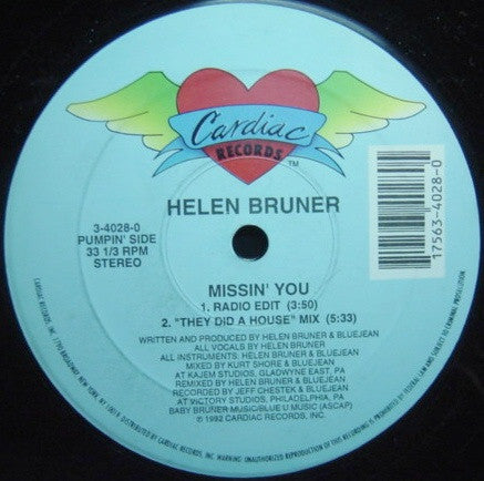 Helen Bruner : Missin' You (12")