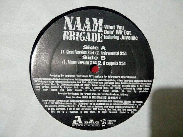 Naam Brigade : What You Doin' Wit Dat (12", Single, Promo)