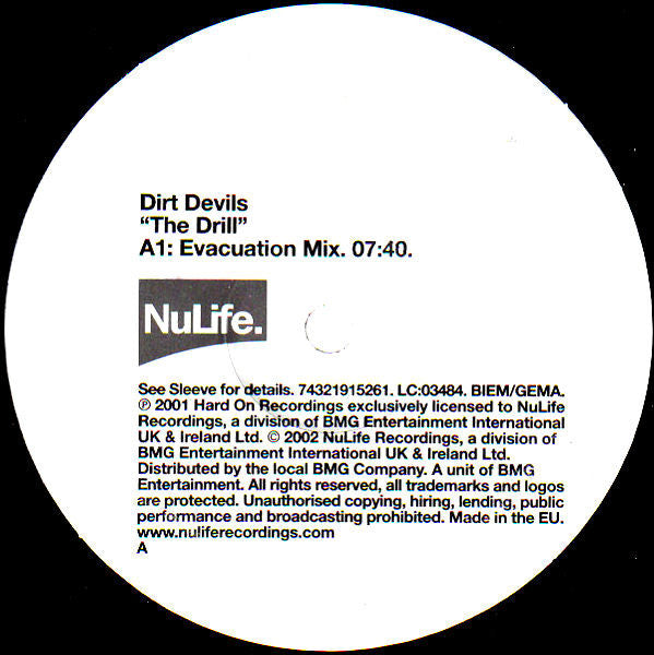 Dirt Devils : The Drill (12")