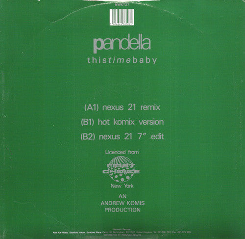 Pandella : This Time Baby (12")