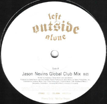 Anastacia : Left Outside Alone (12", Maxi, Promo)