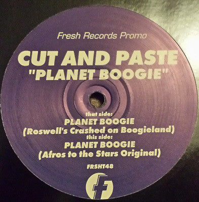 Cut And Paste : Planet Boogie (12", Promo)