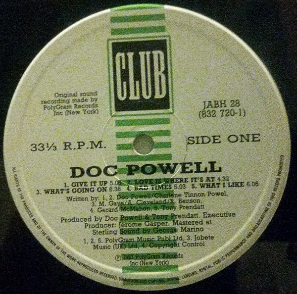 Doc Powell : Love Is Where It's At (LP, Album)