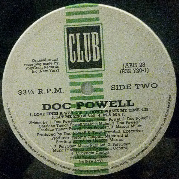Doc Powell : Love Is Where It's At (LP, Album)